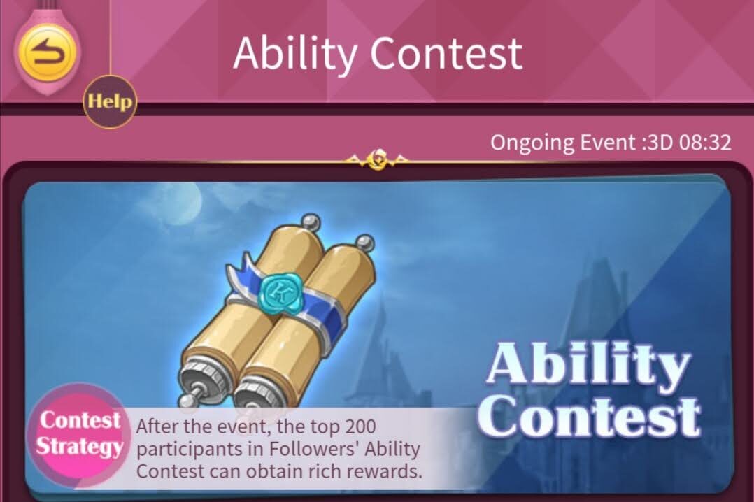Immortal Diaries: Ability Contest, Strategy